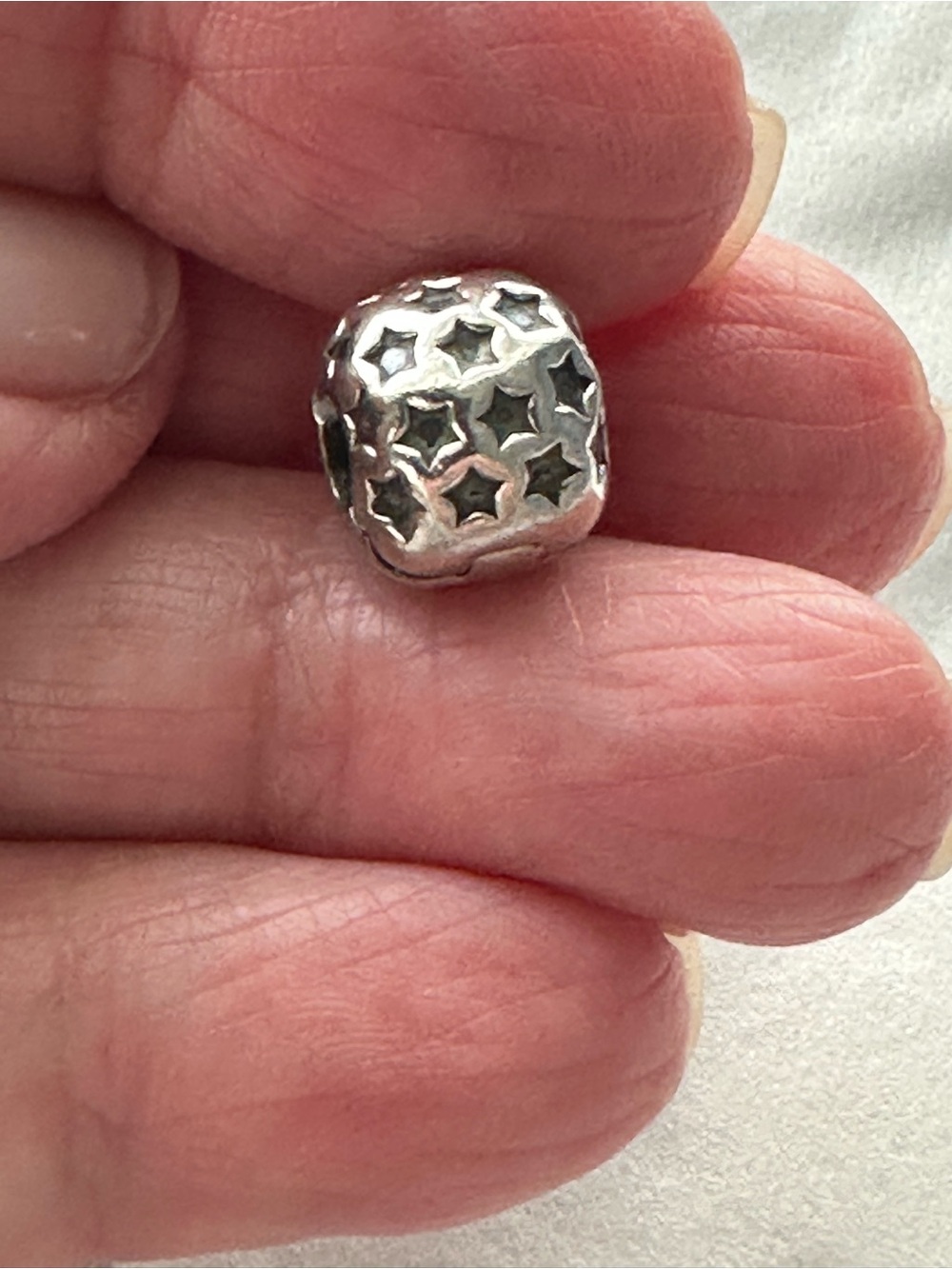 Pandora Silver Star Cutout Charm/Clip
